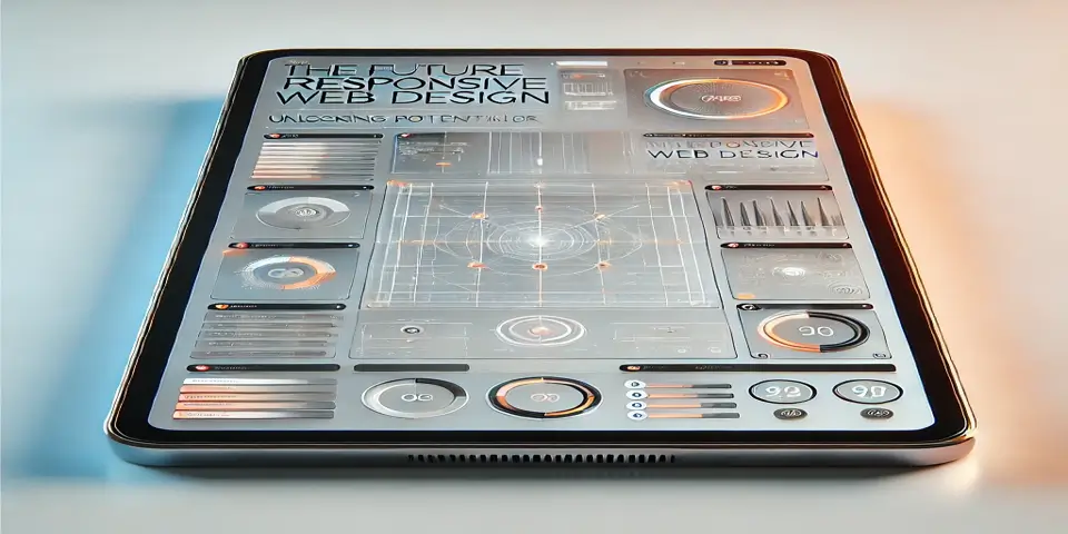 A futuristic digital object symbolizing next-gen responsive web design